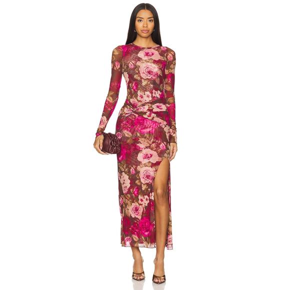 Free People Gianni Maxi Dress Love Combo in Pink Rose - Picture 1 of 3